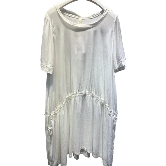 Cotton Silk Women′s Dressings Girl′s Clothing Casual Style Linen Lady Long Skirt 