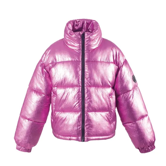 Shiny Pink Winter Coat for Girls 