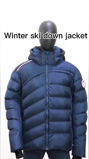 China Professional Factory Down Puffer Winter Coat with Chest Pocket 