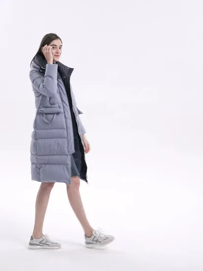 Women′ S Custom Long Down Puffer Jacket Winter Jacket Coats for Women 2021 